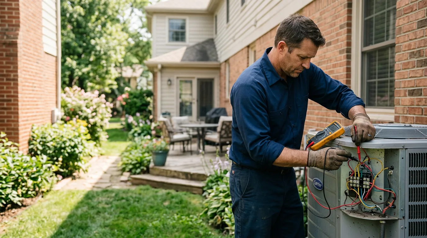 HVAC technician working near Jacksonburg, WV
